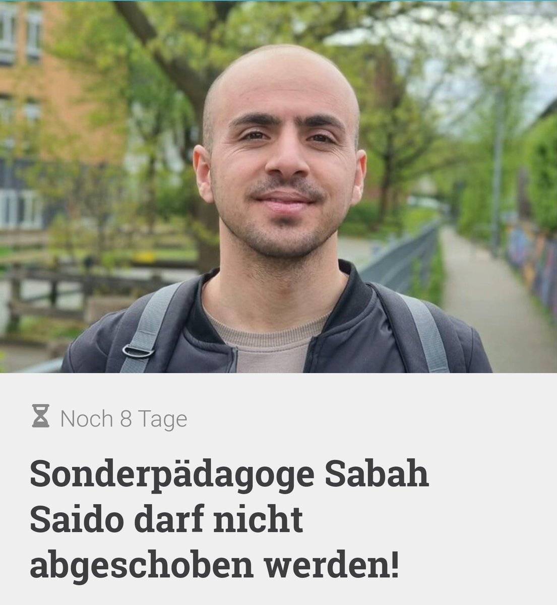 Bitte 🖊! 🙏
#Celle #Hannover #Lüneburg #Uelzen #Bremen #Eutin #Hamburg #Berlin #Gelsenkirchen #Dortmund  #teilen #unterzeichnen 

openpetition.de/!qykmh