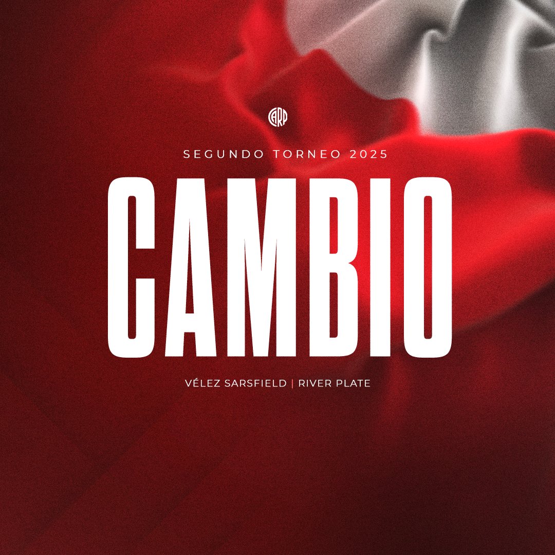 ⌚️ 34' ST Vélez 2 - River 2

⚽️ Nuevo cambio en River:

➡️ Nikol Laurnaga
⬅️ Paloma Fagiano 

#VamosRiver ⚪️🔴⚪️