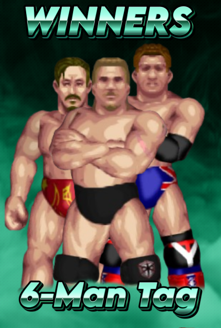 SOWKerry's tweet photo. The results for SOW Burnout are in! Find them in the replies below!
Death Row retain the Tag Titles in 34:13 with the Ankle Lock!
Byron Mitchell retains the National Championship in 21:19 with the Devil's Clutch!
The Honored Empire cinch the win with an H Bomb in 30:03! https://t.co/NI8OeCvQgl