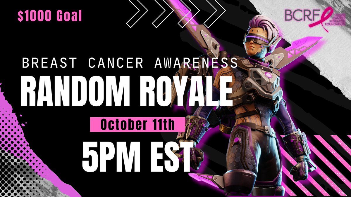 RynoLive_'s tweet image. ATTENTION This is a womens only RR. If you are interested let me know!

Ill be hosting my annual Charity tournament in hopes of raising awareness and money for @BCRFcure ! I will be joining their Paint Gaming Pink campaign and setting our contribution goal at $1k. 

Last year we…