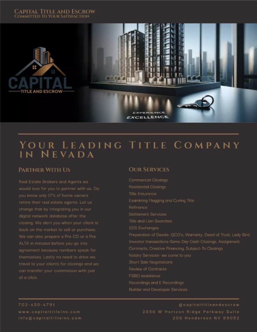 Capital Title and Escrow (@capitaltitleins) / Posts / X