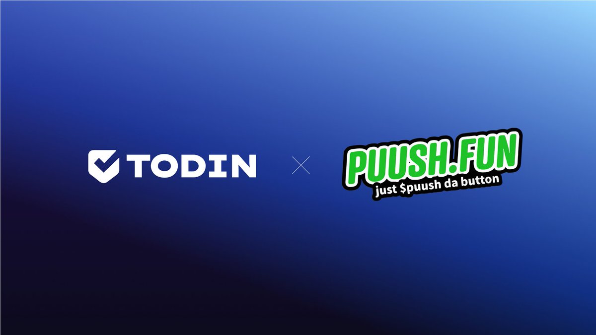 🚨 New Reward Activation! PUUSH x Todin 🚨

You can now earn $PUUSH just by shopping on <a href="/TodinOfficial/">Todin</a> 🛒💸

Todin is a Web3 shopping platform where your purchases turn into token rewards and we’re thrilled to be part of it!

To kick things off, we’re giving away 2,500,000,000