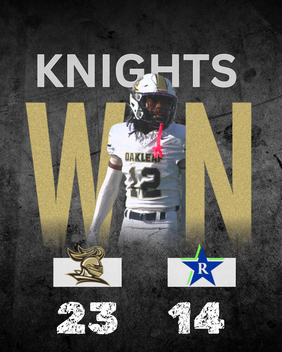 KnightNation, your Knights are 1-0!
#ExcellenceReigns 
#OHSoDifferent