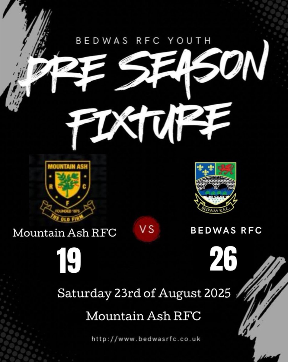 BedwasYouthRFC's tweet image. A strong performance from our Youth team today with tries from Ethan Fletcher, Cameron Lay, Mason Hobrough and Liam Lawlor. Liam also added 3 conversions against a spirited Mountain Ash side for a 19-26 win. 
Thank you to @marfcyouth for a great game.
#wass
