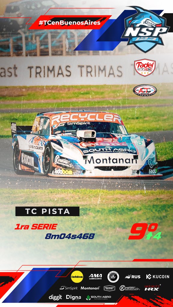 #TCenBuenosAires Sábado muy duro para nosotros en el #TCPista por la rotura de motor en el segundo ensayo. 

Pudimos recuperar tres puestos en la serie y mañana buscaremos seguir por el camino del avance!