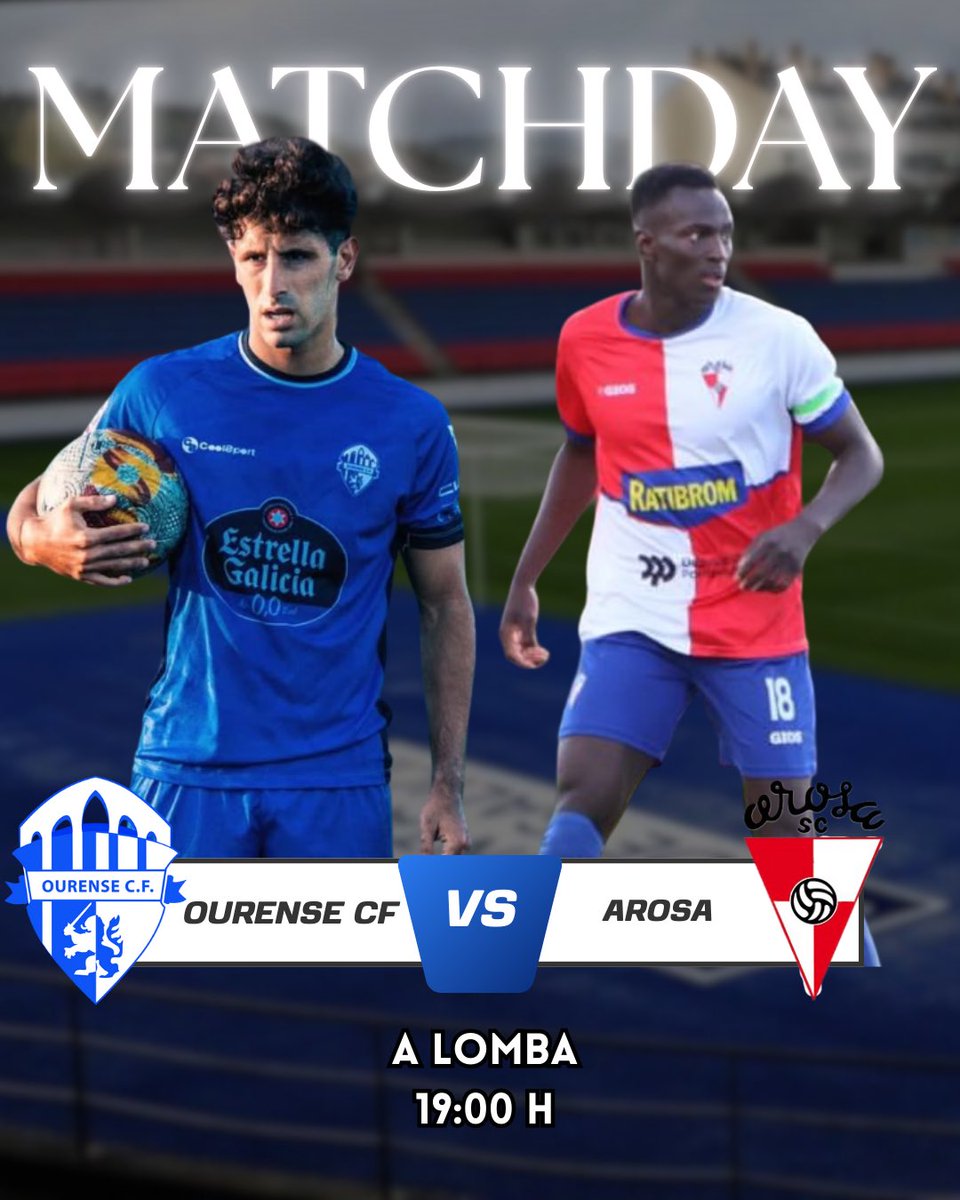 ⚔️DÍA DE FINAL GUERREIROS❕

📝Hoxe xogamos, disputaremos a final da copa federación🏆

🆚 <a href="/ArosaSCOficial/">Arosa SC</a> 
🏟️ Estadio A Lomba
⏰19:00

🫵Co abono físico entras de balde, como decimos sempre, o partido se xoga na grada! <a href="/Ourense_CF/">Ourense CF</a> 💙

IMOS OURENSE