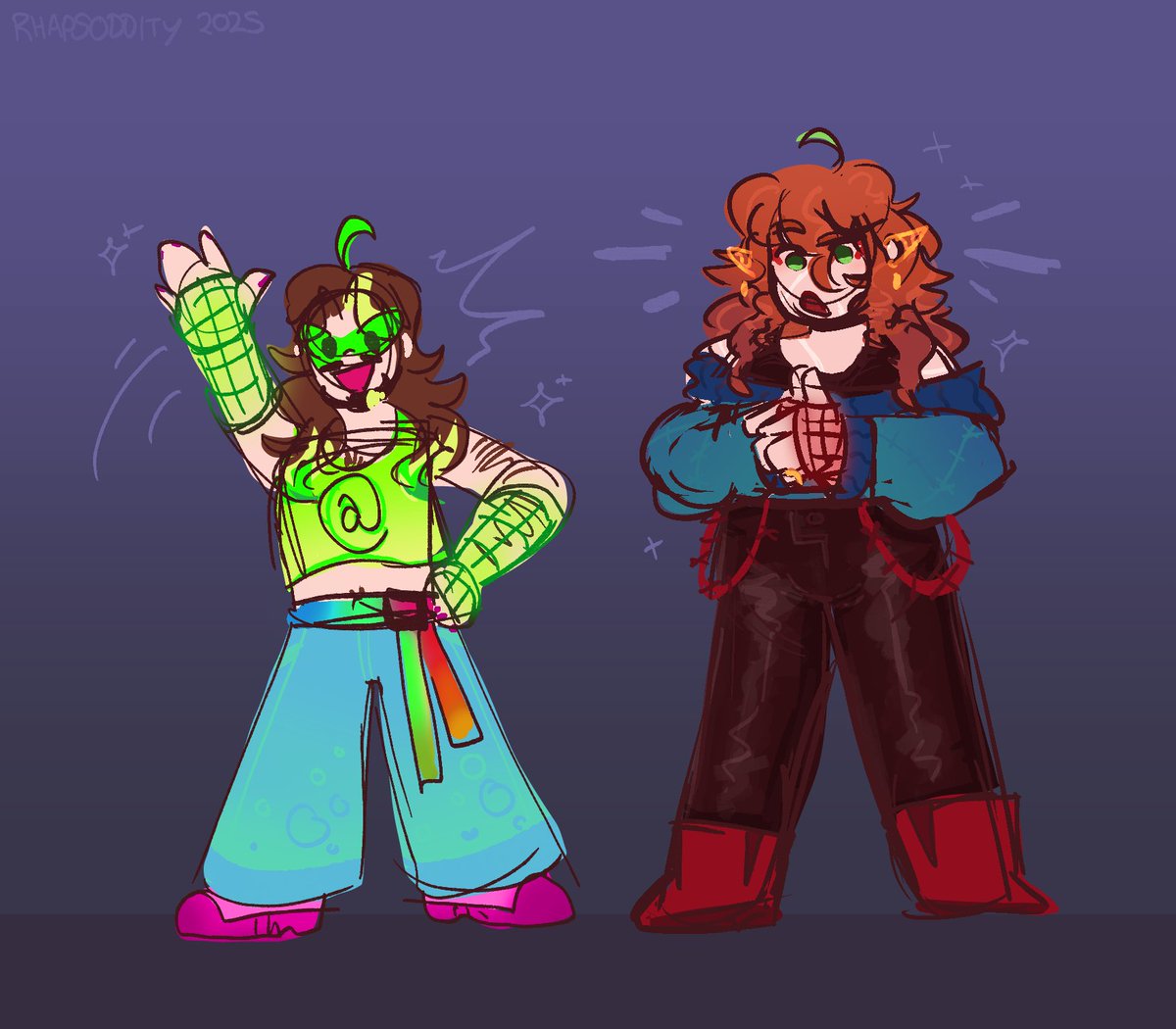 Rhapsodditty's tweet photo. i reworked some stuff in VSAU and now these two have canon designs!

Joe hills and Cleo be upon ye 💥💥💥

[ #vsau #vigilantesheriffau ] https://t.co/vZMFXrLNO9