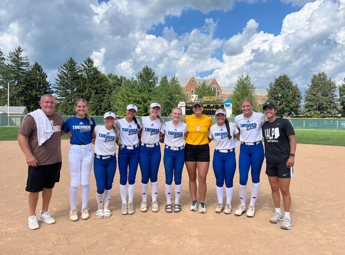 I had a great day at <a href="/ValpoSoftball/">Valpo Softball</a> camp with some of my <a href="/TEP_Ferrari/">Thunder Elite Premier - Ferrari</a> teammates! Thank you <a href="/addyjarvis/">Addy Jarvis</a> <a href="/MikeAatValpo/">Michael Armitage</a> and <a href="/JTArmendariz/">Jazmyne Armendariz</a> for hosting an amazing camp and helping me learn and work on my game! I hope to see you guys soon!