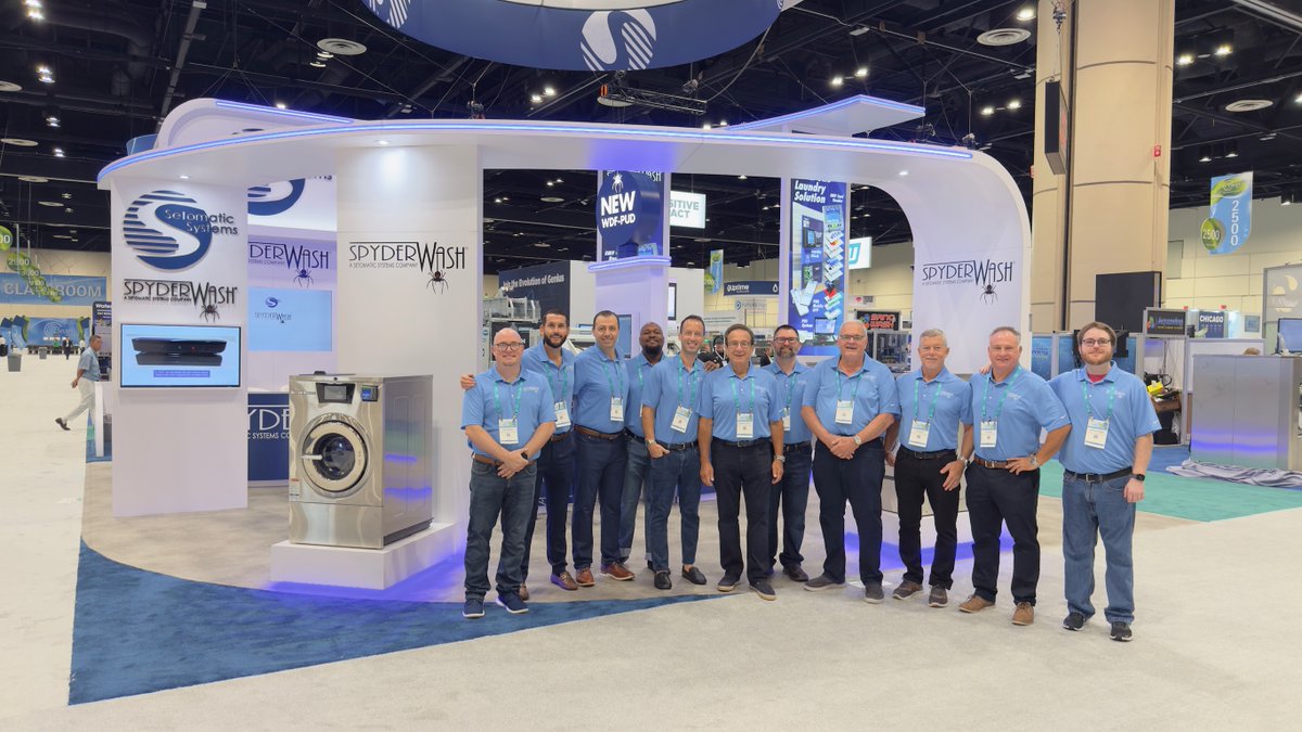 SetomaticSystem's tweet image. Great first day at Clean 2025. Thanks to all the customers and distributors who stopped by our booth.

Come check out our SpyderWash card system and NEW Wash Dry Fold System over the next few days and see what all the buzz is about!