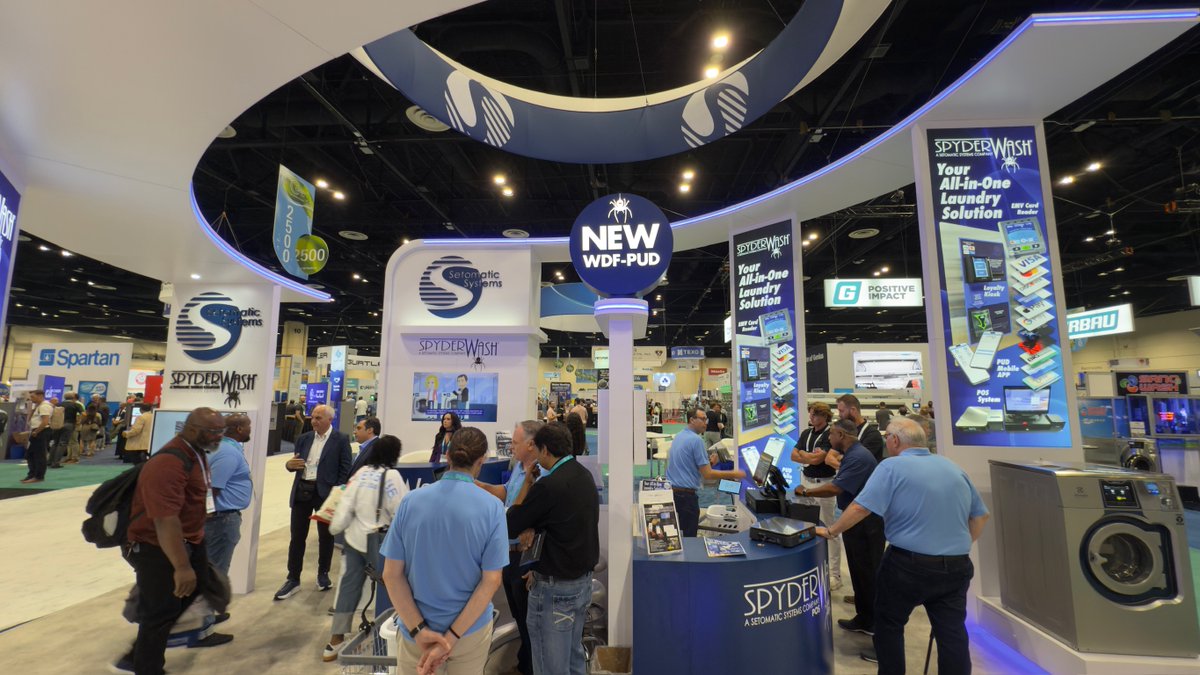 SetomaticSystem's tweet image. Great first day at Clean 2025. Thanks to all the customers and distributors who stopped by our booth.

Come check out our SpyderWash card system and NEW Wash Dry Fold System over the next few days and see what all the buzz is about!