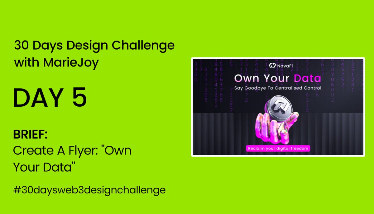 erneststyles001's tweet image. #30daysweb3designchallenge 

Day 5... Thoughts?
