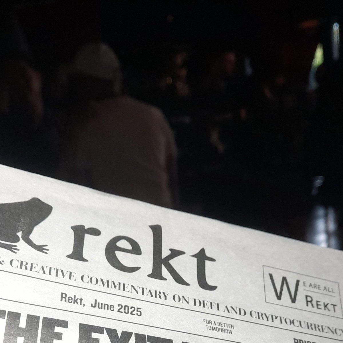 With the largest dark web newspaper in all of DEFI <a href="/RektHQ/">Rekt News</a> At the <a href="/UltravioletaDAO/">Ultravioleta DAO 🔺</a> Ultra Event