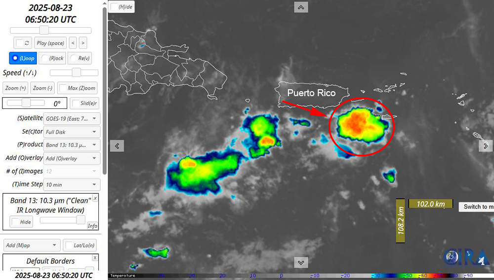 frankie57pr's tweet image. Here is the stormcell....
