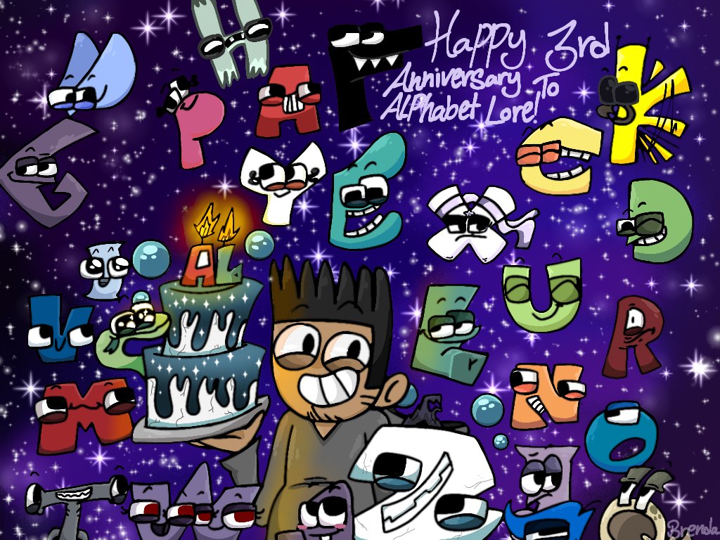 HAPPY 3RD ANNIVERSARY TO ALPHABET LORE! :)
And thank u so much Mike and team for making this wonderful series!💖🙏✨️
<a href="/MikeSalcedo_/">Mike Salcedo</a> 
#AlpahabetLore
#NumberLore
#fanart
#AlphabetFriends
#Art