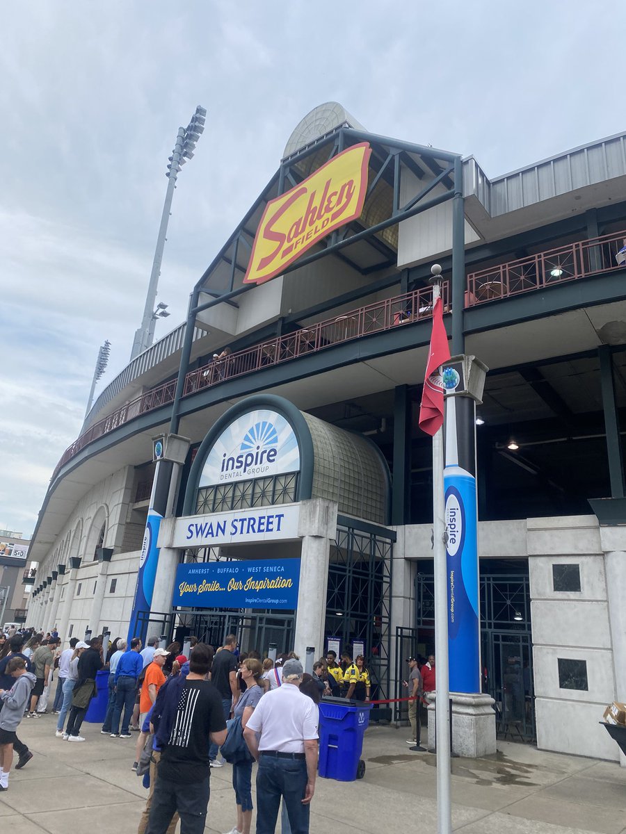 kingmattic's tweet image. At the Bisons game tonight.