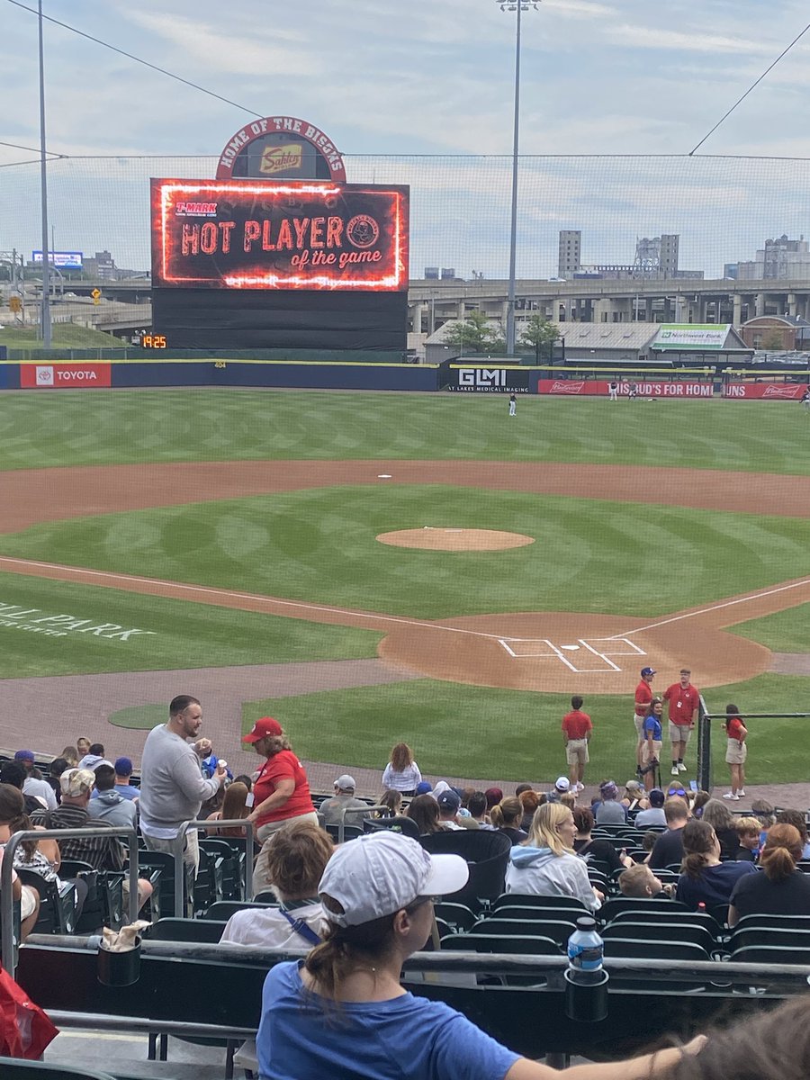 kingmattic's tweet image. At the Bisons game tonight.