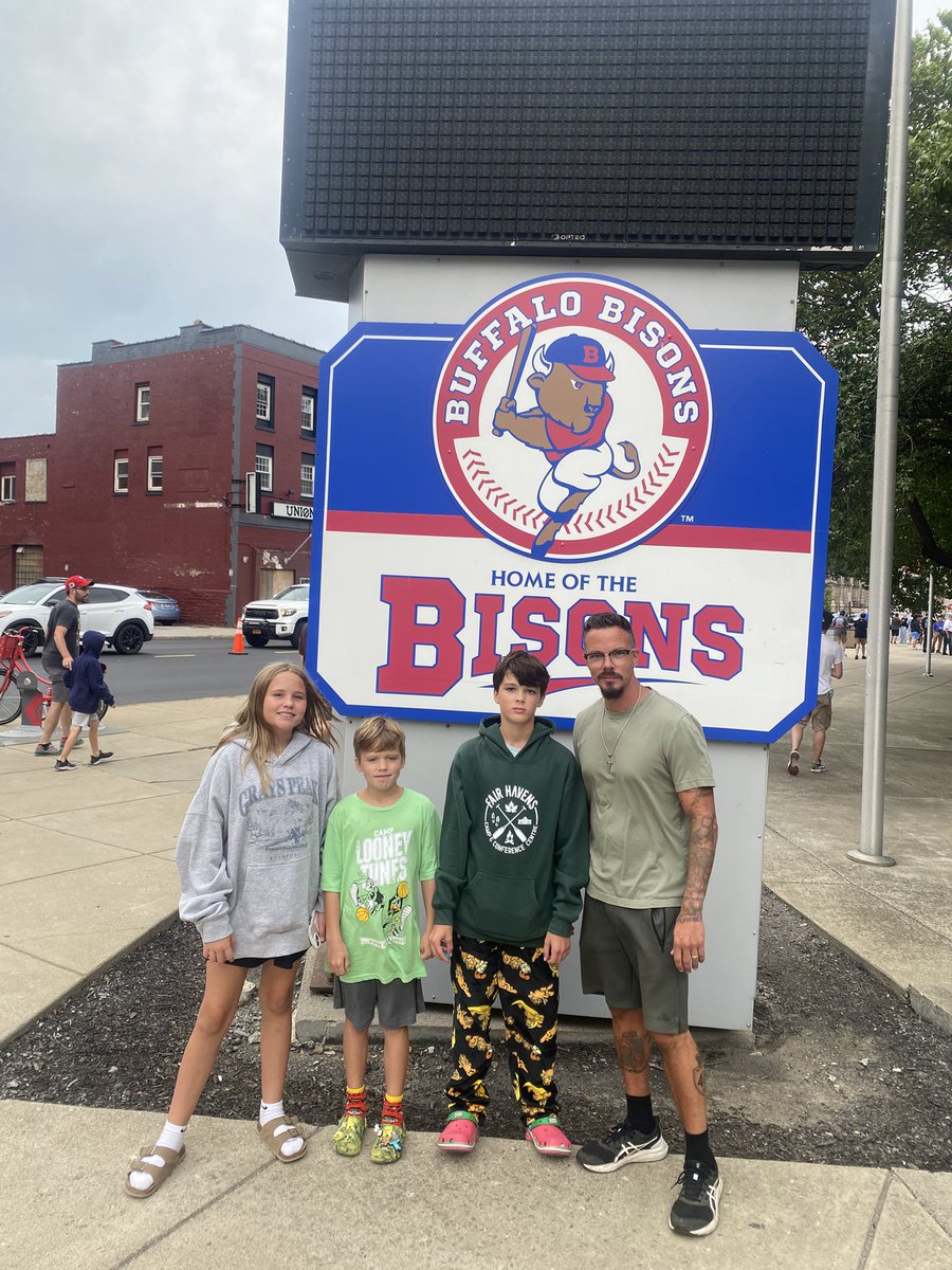 kingmattic's tweet image. At the Bisons game tonight.