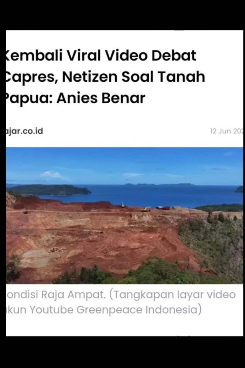 🦉🍉Pocut Sarina Kawom🍉 🦉 (@cutsarina5) on Twitter photo Tau kan sekarang kenapa Aceh dan Sumbar pak Anies menang telak,logika berfikir kami selalu jalan.
Nich kalau udh hancur gini 100 thn ngak akan balik biota seperti semua.ingat yaa <a href="/aniesbaswedan/">Anies Rasyid Baswedan</a> kalau ngomong selalu pakek data ,bukan janji 19 juta lapangan kerja halu🤣 Tau kan sekarang kenapa Aceh dan Sumbar pak Anies menang telak,logika berfikir kami selalu jalan.
Nich kalau udh hancur gini 100 thn ngak akan balik biota seperti semua.ingat yaa <a href="/aniesbaswedan/">Anies Rasyid Baswedan</a> kalau ngomong selalu pakek data ,bukan janji 19 juta lapangan kerja halu🤣