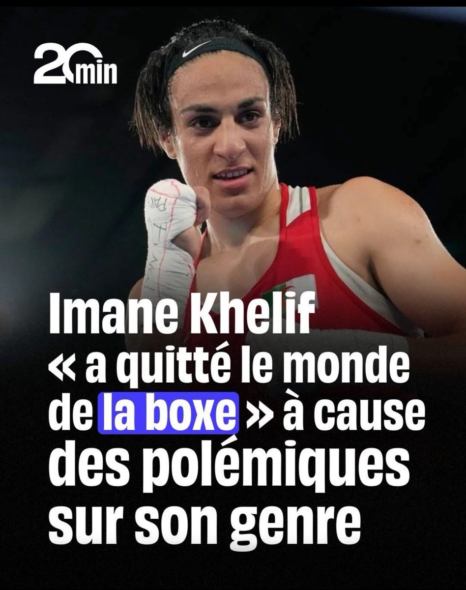 Rectification : aucune polémique, Imane Khelif a quitté le monde de la boxe parce qu’il a ENFIN été obligé de passer un test de genre, et qu’il s’est révélé être un homme !
Il avait donc la possibilité de boxer contre eux, mais bien évidemment c’est plus difficile que contre des