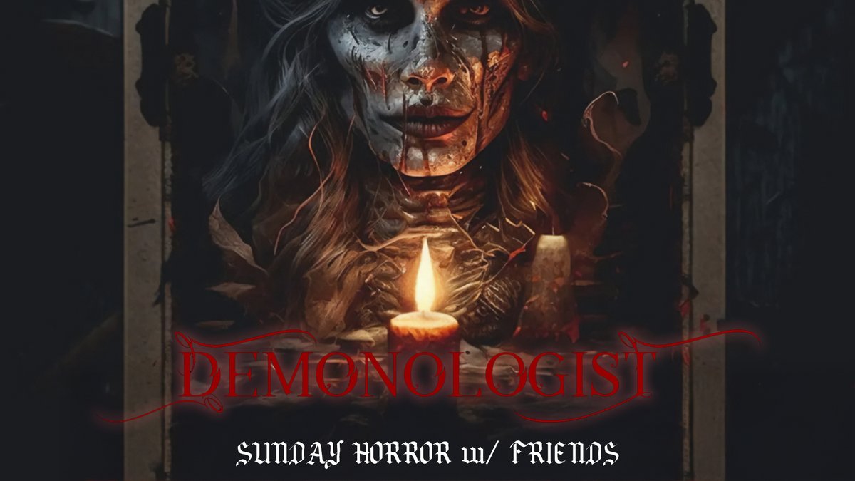 DarkCrusade6's tweet photo. Tomorrow!
Sunday Horror w/ Friends and we're playing Demonologist

Twitch: https://t.co/NMH1RmSOYg
YouTube: https://t.co/lDZuts2wA2 

#horrorgame #demonologist #demonologistgame #SundayHorror #playingwithfriends #streamer #smallstreamer #multistreamer #glytchenergy #GLYTCHFam https://t.co/nU4Cj2Fmt2