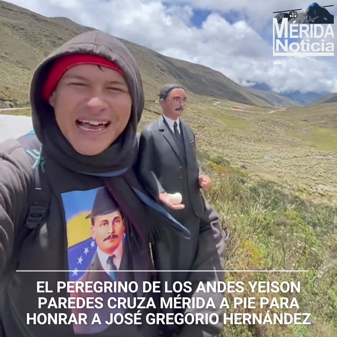 Merida Noticia (@meridanoticia) on Twitter photo Mérida Noticia... ¡Es noticia!
Yeyson Paredes <a href="/yeysonps/">Yeyson Paredes</a> inició una peregrinación por los estados andinos, ahora recorre las montañas y pueblos merideños a propósito de la Canonización de San José Gregorio Hernández.
Reporte <a href="/jquinteronews/">Jesús Quintero Quiroz</a>
#Mérida instagram.com/reel/DNtlV625B… Mérida Noticia... ¡Es noticia!
Yeyson Paredes <a href="/yeysonps/">Yeyson Paredes</a> inició una peregrinación por los estados andinos, ahora recorre las montañas y pueblos merideños a propósito de la Canonización de San José Gregorio Hernández.
Reporte <a href="/jquinteronews/">Jesús Quintero Quiroz</a>
#Mérida instagram.com/reel/DNtlV625B…
