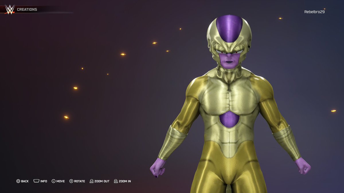 Golden Frieza has been uploaded! PS5/XBX only. #Dragonball #WWE2K25