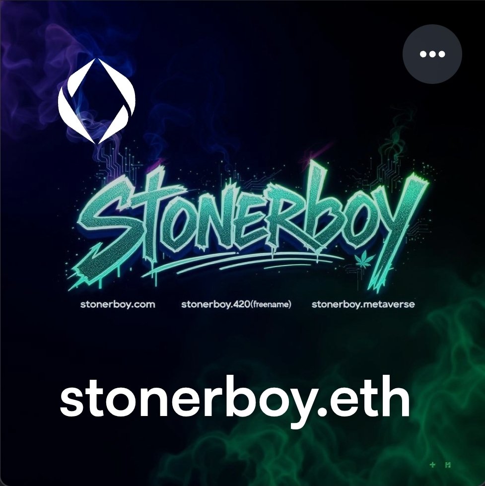 My stonerboy collection

.com .eth and freename domains .420 .metaverse
I also have stonerboy.anon on <a href="/freenamecom/">Freename</a> but haven't picked a chain for it yet