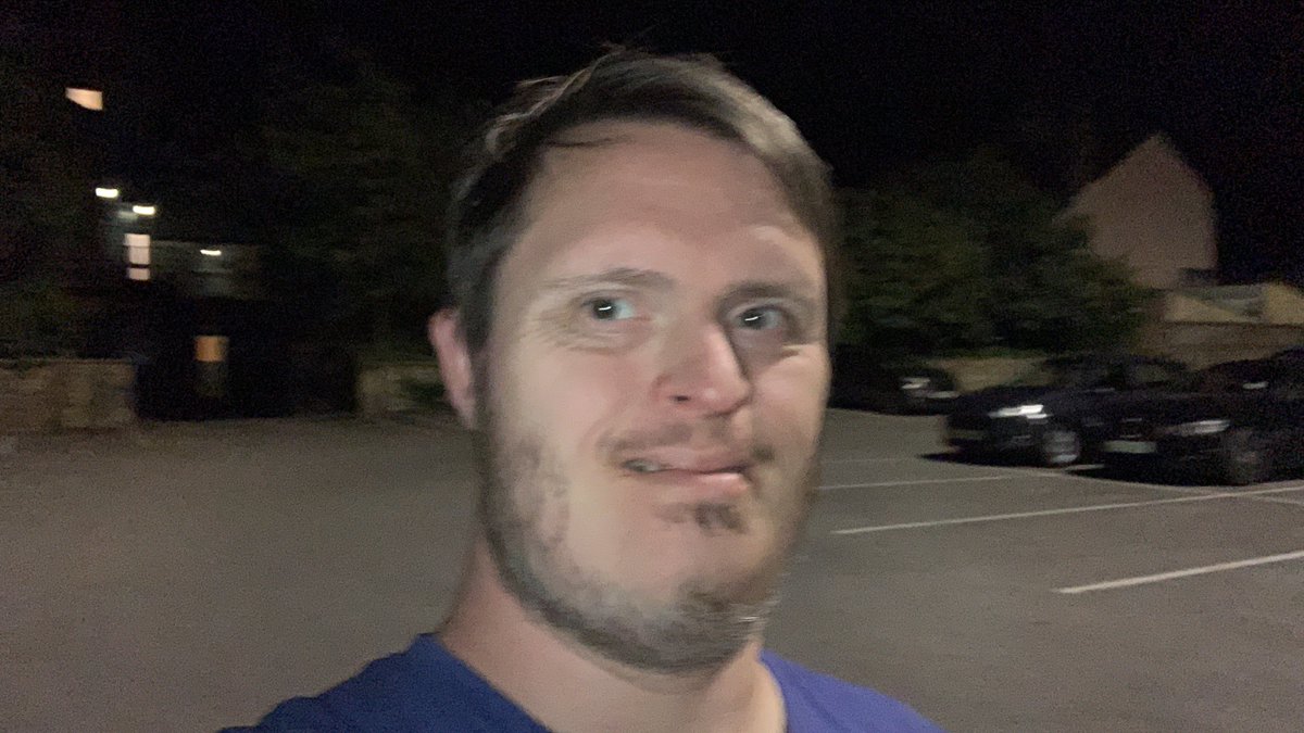 Right now, I am walking to increase my steps in the car park.