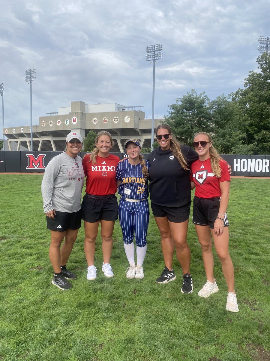 Thank you <a href="/MiamiOH_SB/">Miami Softball</a> for a great camp today. I had so much fun learning new drills and playing with other talented players.