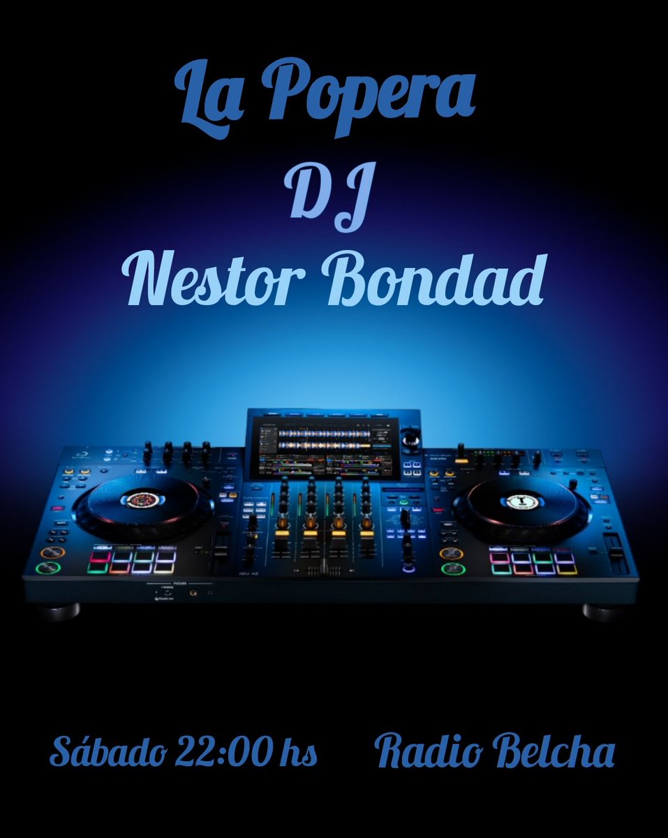 Nicolás Hidalgo (@elcirujanicolas) on Twitter photo Ésta noche vuelve a La Popera nuestro DJ residente: <a href="/nestorbondad/">nestorbondad</a> para llenarla con música del Río de la Plata 🇺🇾 🇦🇷.
A las 22:00 hs por <a href="/RadioBelcha/">Radio Belcha</a>. Ésta noche vuelve a La Popera nuestro DJ residente: <a href="/nestorbondad/">nestorbondad</a> para llenarla con música del Río de la Plata 🇺🇾 🇦🇷.
A las 22:00 hs por <a href="/RadioBelcha/">Radio Belcha</a>.