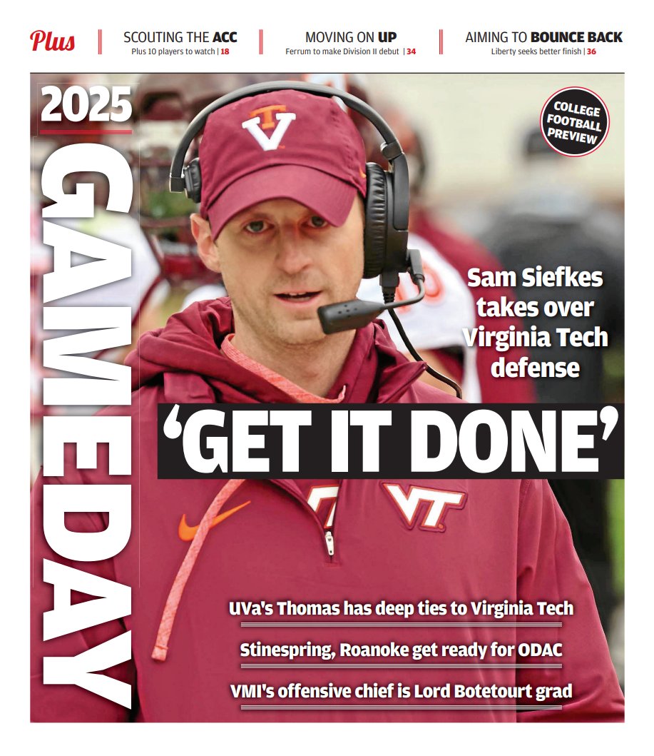 The best advice Sam Siefkes said he's ever heard came from his dad, Joe: "Just get sh*t done."

No excuses. Figure it out. Get it done.

That mentality has driven Siefkes at every coaching stop. It's brought him to Blacksburg as the #Hokies DC.

roanoke.com/sports/college…