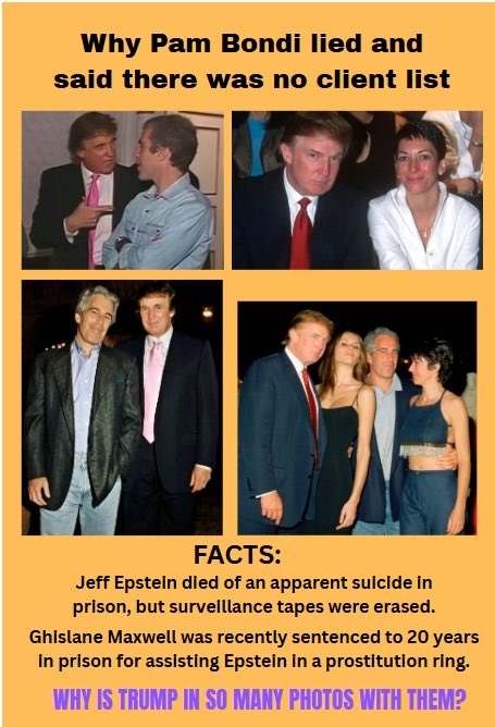 DemocracyGhost's tweet image. If raping 14 year old girls doesn’t take fascist #Felon47 down, nothing will. Americans &amp;amp; the world deserve the truth, not some redacted corrupt coverup. Stop the multitude of distractions.
3ReleaseTheEpsteinFiles #EpsteinTrumpCoverUp #PedoPresident @realDonaldTrump @AGPamBondi