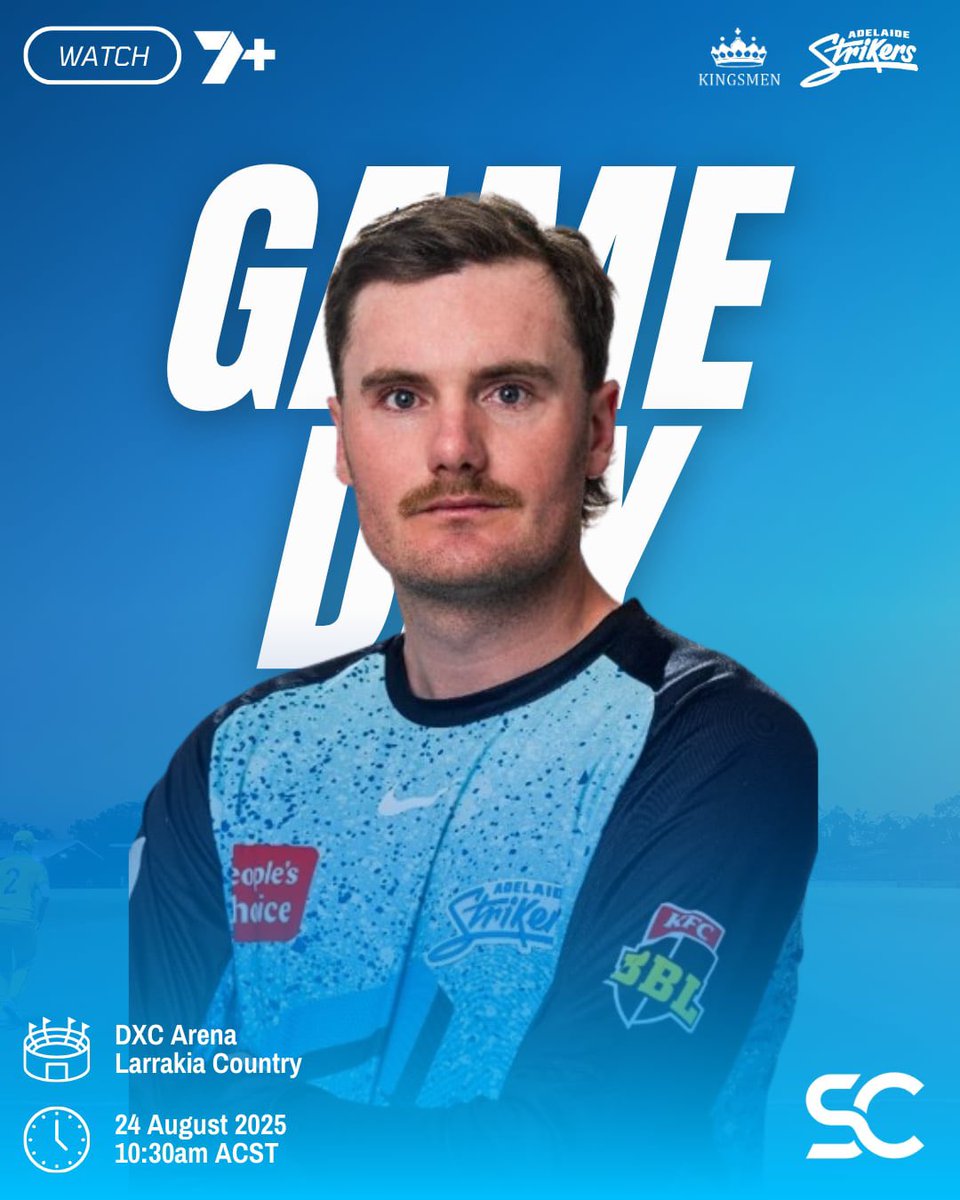 StrikersCentral's tweet photo. A win this morning will see us play in the Grand Final later today. CMON LADS π
π Chicago Kingsmen
π 10:30am ACST
π DXC Arena
πΊ 7Plus
#OurCityOurTeam | #TES04 https://t.co/uvF8RwrP9g