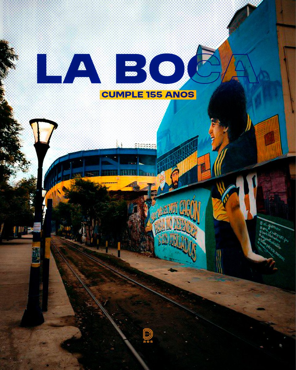 805stream's tweet image. “El hombre en Buenos Aires nace y muere gris, por eso yo le di color”, dijo una vez Benito Quinquela Martín, uno de los pintores del barrio.

¡155 años para la Republica Popular de la Boca! 💙💛