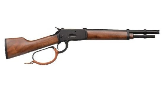 월넛 가구와 나사산 배럴을 장착한 GForce Arms Mare's Leg 권총