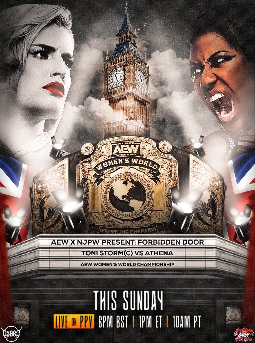 OmaroGFX 🖌️🇲🇽(commissions OPEN) (@omarogfx) on Twitter photo #ForbiddenDoor
TOMORROW, 8/24
AEW World Women's Championship
"Timeless" Toni Storm vs Athena
#ToniStorm <a href="/AthenaPalmer_FG/">Athena is ROH & All Elite!</a>
#AEW #AEWDynamite #AEWCollision #Athena #GraphicDesigner
🎨 By: Me #ForbiddenDoor
TOMORROW, 8/24
AEW World Women's Championship
"Timeless" Toni Storm vs Athena
#ToniStorm <a href="/AthenaPalmer_FG/">Athena is ROH & All Elite!</a>
#AEW #AEWDynamite #AEWCollision #Athena #GraphicDesigner
🎨 By: Me