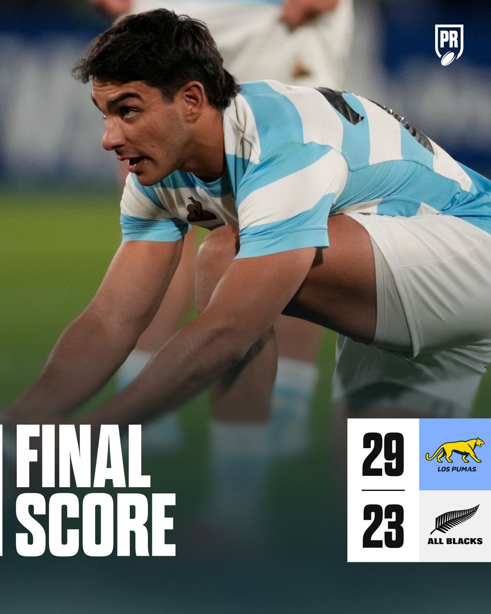🇦🇷 ARGENTINA BEAT THE ALL BLACKS ON HOME SOIL!

#ARGvNZL #RugbyChampionship