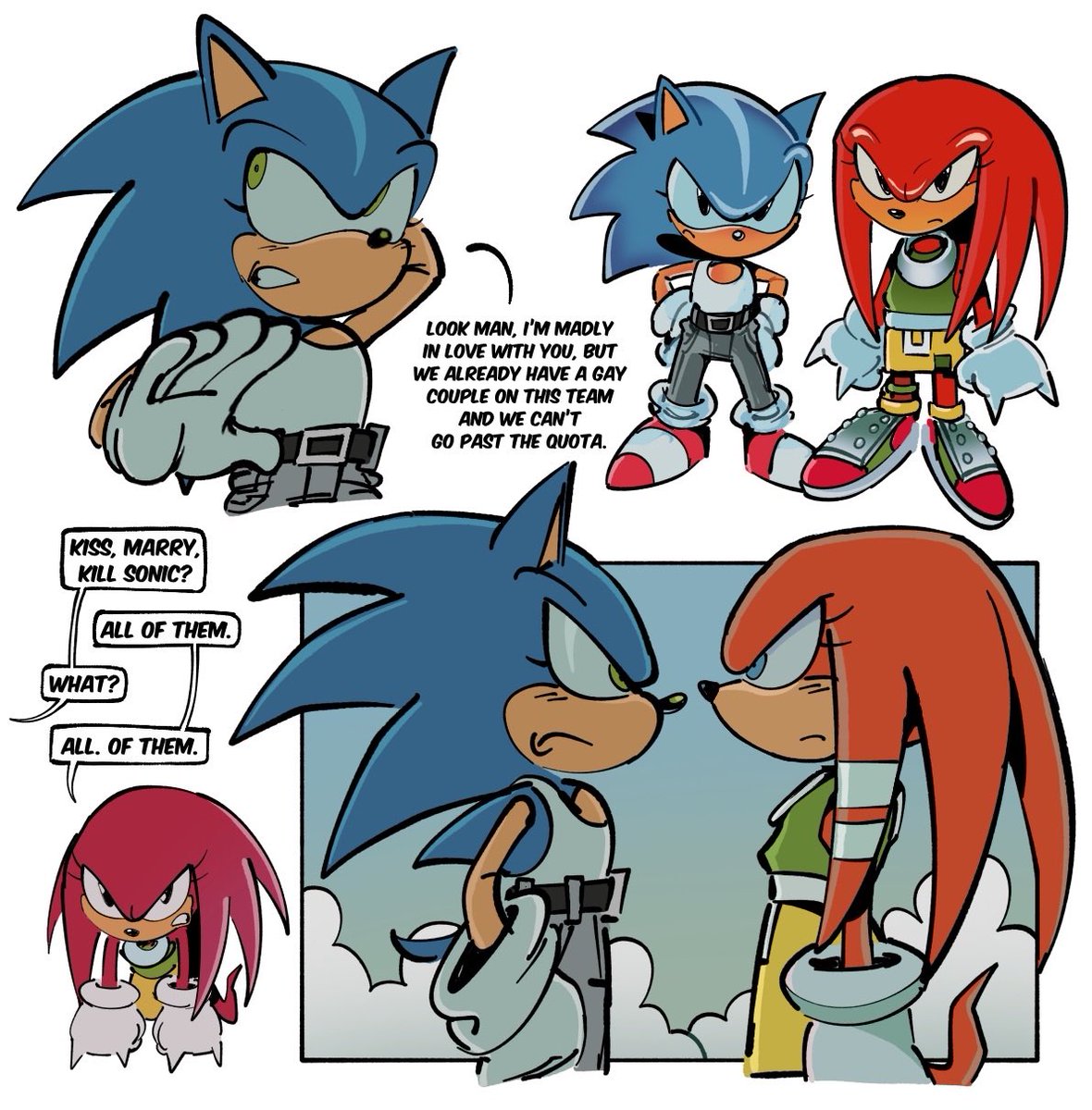 toxic fleetway yuri #sonknux #SonicTheComic
