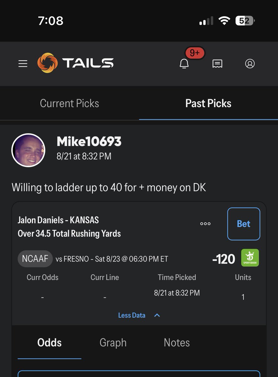 Useful after the first quarter.  <a href="/Tails_Picks/">Tails by OddsShopper</a> 

oddsshopper.com/expert-picks/e…