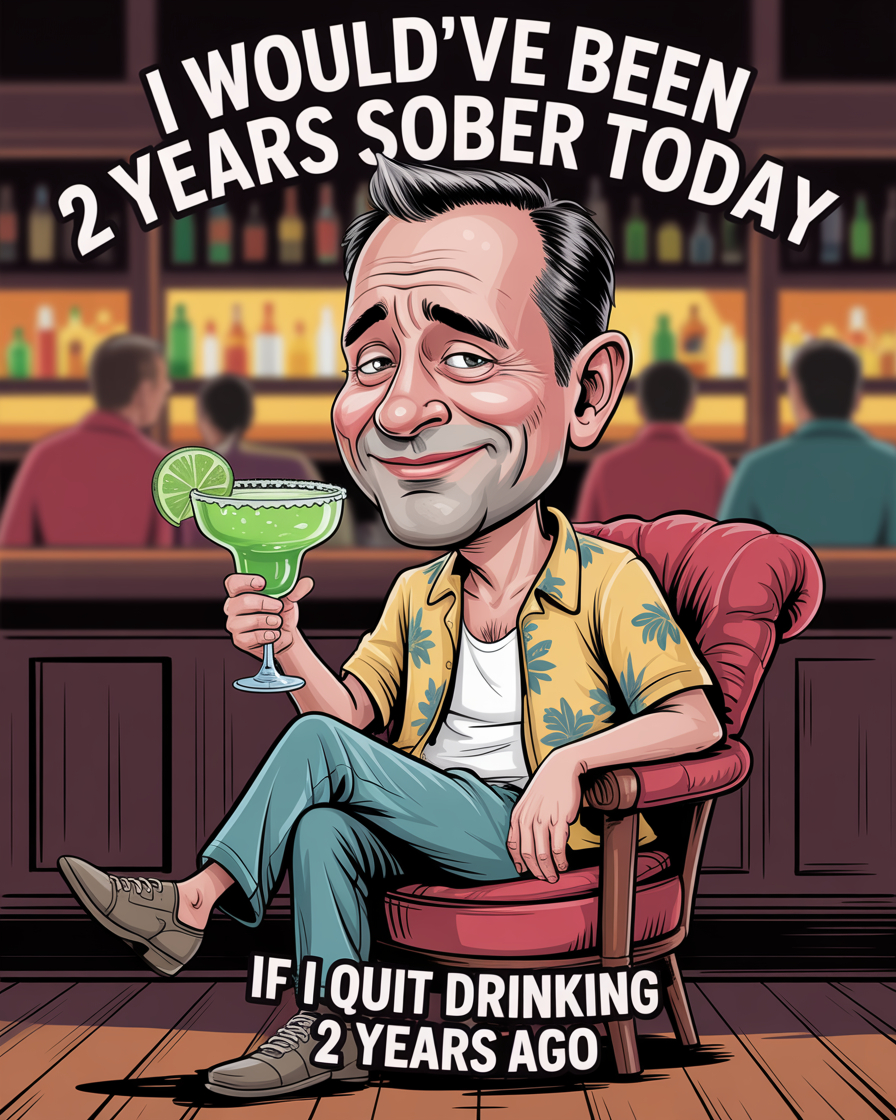 I would've been 2 years sober today. If I quit drinking 2 years ago.