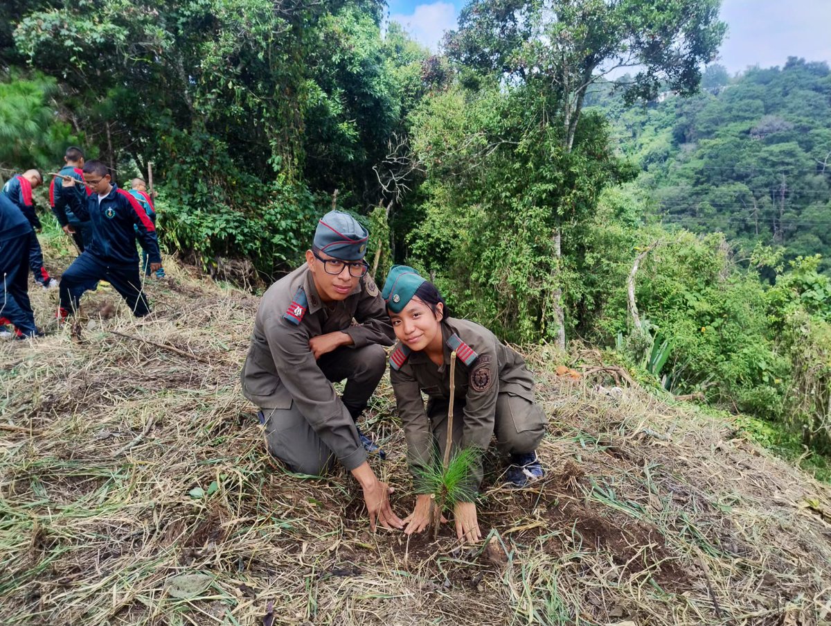 El cuidado del medio ambiente es responsabilidad de todos. 🫡🇬🇹

Escuela Militar de Música “Maestro Rafael Álvarez Ovalle” se unió al compromiso con el medio ambiente, realizando la siembra de 700 arbolitos en la zona 16 de la ciudad capital.

Con estas acciones, reafirmamos