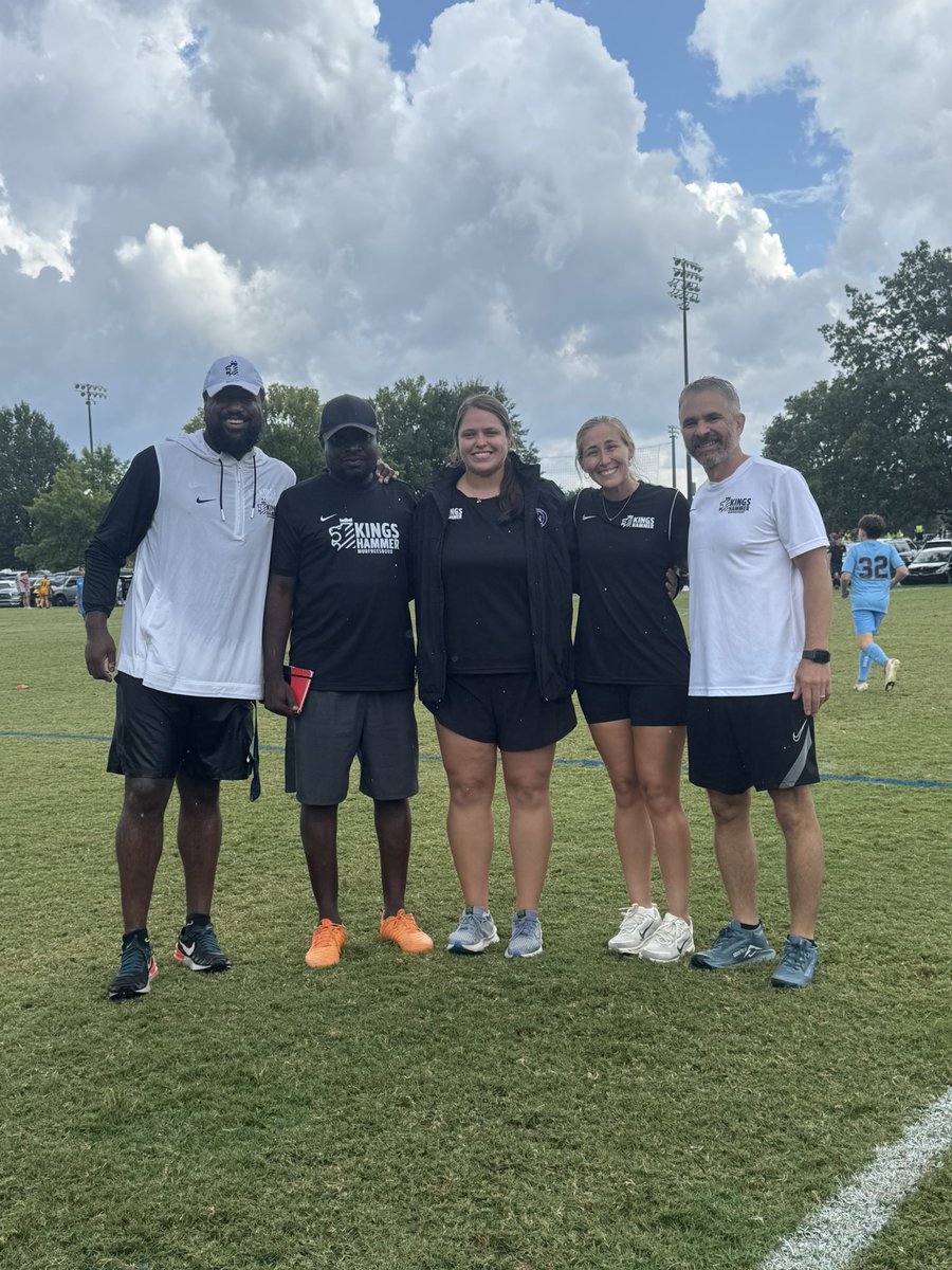 Great Saturday with Kings Hammer staff watching Coach Thomas &amp; 13 NPL group in action at the Rocket City Invitational in Huntsville. Two wins, two clean sheets.