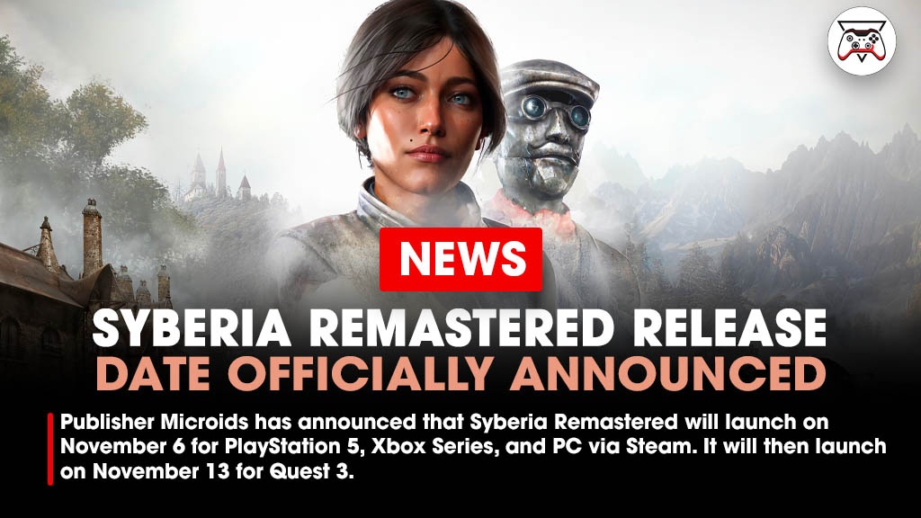 GI_Tweets's tweet image. Microids announced that Syberia Remastered will launch on November 6 for PC and consoles. It will then launch on November 13 for Quest 3. A new trailer comparing the original and remastered versions was also released.

Link - bit.ly/4m1FFYl
#SyberiaRemastered #Syberia