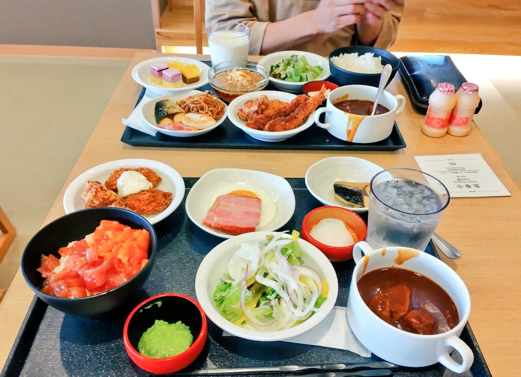 オフの朝は、ビュッフェから🫠