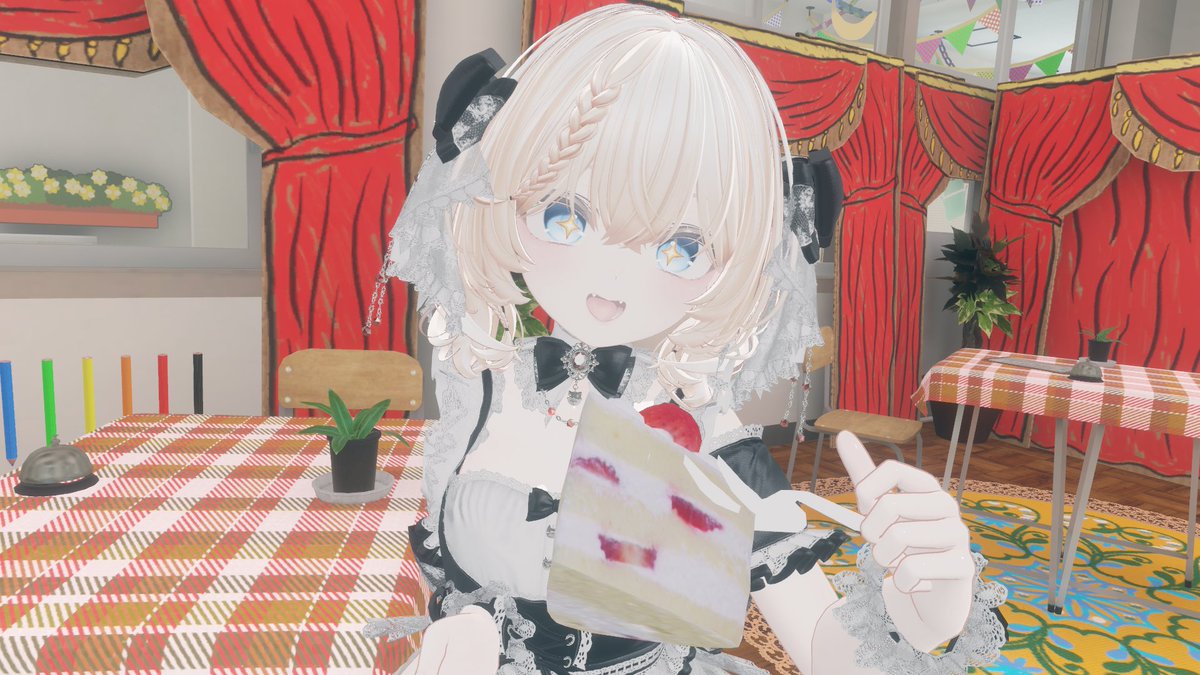 新入生のお知らせ🎉
渋谷夕夏さんです！
小柄でお茶目、でも勝負事にはいつも真剣で趣味の球戯ではついつい熱くなっちゃう…　そんな2面性も愛らしい素敵な彼女にぜひ会いにきてくださいね
#VRCみどり祭