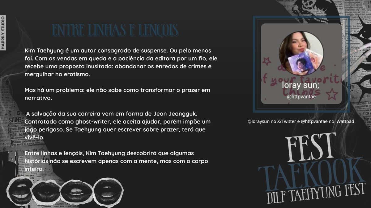 FestTaekook's tweet photo. ⌚ Entre Linhas e Lençóis 

✍️ Por @loraysun https://t.co/GiCBifcPL1
