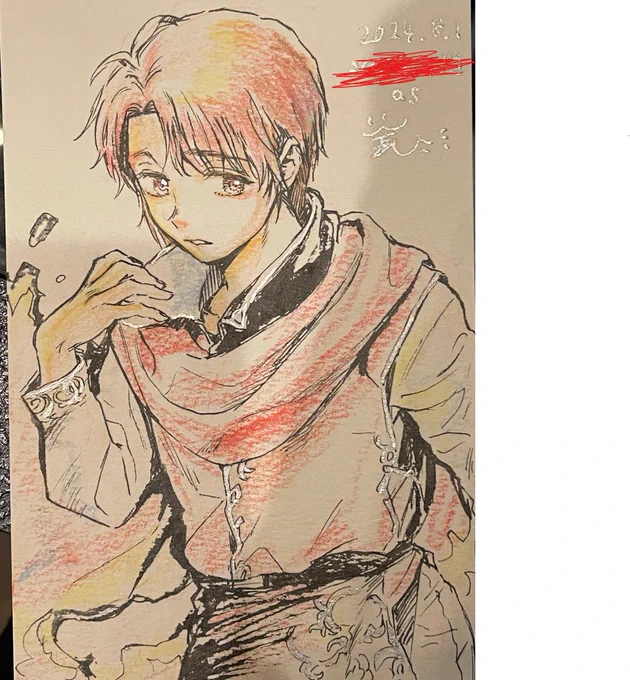 余りにも懐かしさを感じたので、リアル思春期の推しと去年描いた推しをアップします🤣
なんで子ガキは聞いてもいない言い訳を添えるのか…🤔
あとこの頃から男女カプ厨だったね…❤ 