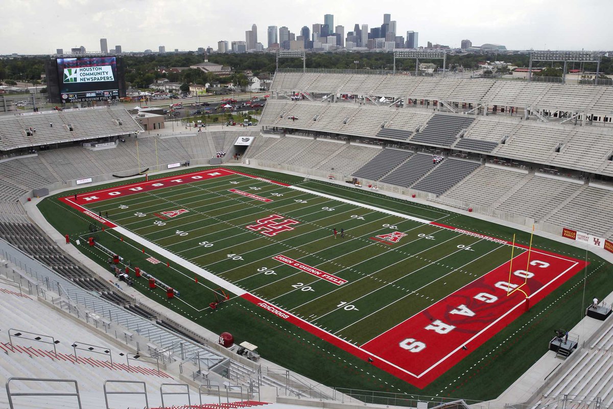 The Comeback King (@uhcomebackking) on Twitter photo Nah these were peak the way the sun made the red pop
Skyline sillhouette in the Houston Endzone and Cougar Mascot Logo (which we need a new one now btw) in the Cougars endzone
#GoCoogs #ForTheCity <a href="/UHCougarFB/">Houston Football</a> Nah these were peak the way the sun made the red pop
Skyline sillhouette in the Houston Endzone and Cougar Mascot Logo (which we need a new one now btw) in the Cougars endzone
#GoCoogs #ForTheCity <a href="/UHCougarFB/">Houston Football</a>