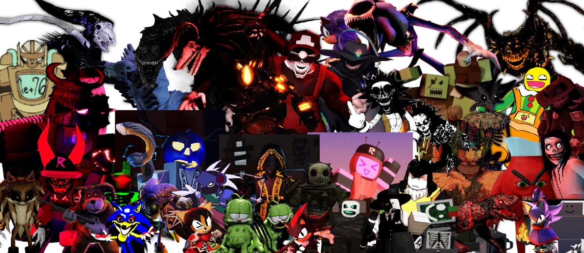 uponaveryisland's tweet photo. hi ok. #100thtime i'm doing this but like. these are all the characters i like from a couple of roblox asym games. ok bye https://t.co/2UJv7GlqME
