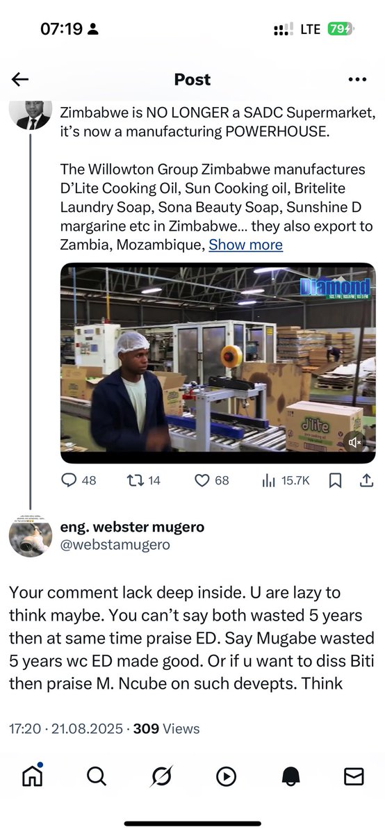 webstamugero's tweet photo. @bbmhlanga @edmnangagwa @DavidColtart Imagine https://t.co/QYQYazCWcD